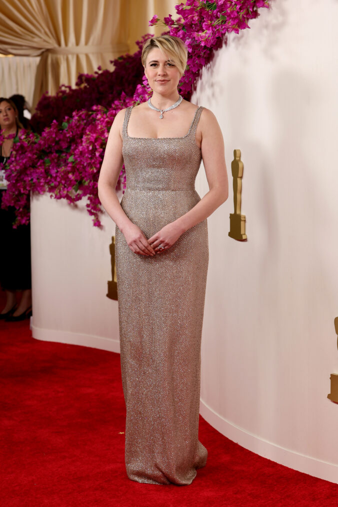 Greta Gerwig attends the 96th Annual Academy Awards