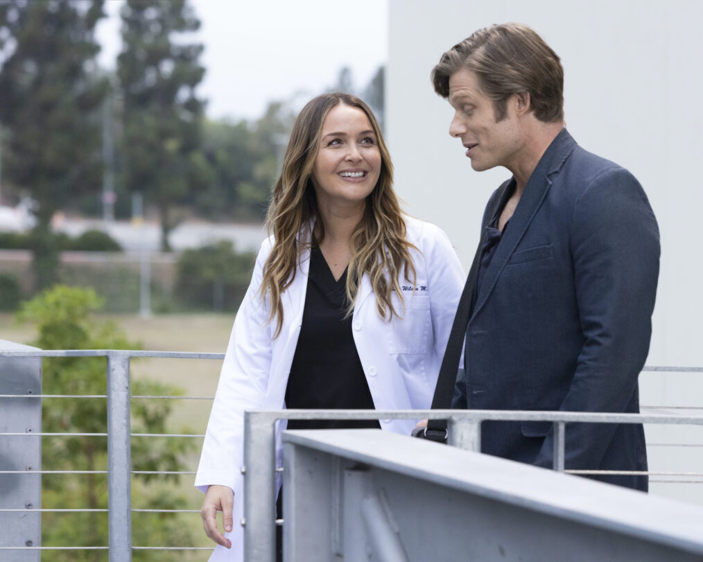 Camilla Luddington and Chris Carmack on 'Grey's Anatomy'