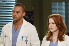 Jesse Williams as Jackson Avery and Sarah Drew as April Kepner in 'Grey's Anatomy'