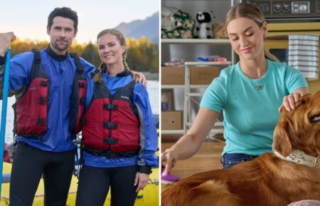 Benjamin Hollingsworth and Cindy Busby in 'A Whitewater Romance' and Pascal Lamothe-Kipnes in 'Everything Puppies'