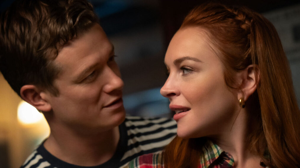 Ed Speleers and Lindsay Lohan in 'Irish Wish'