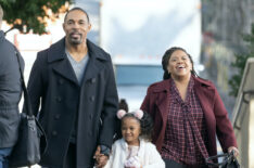 Jason George, Janai Kaylani, and Chandra Wilson on 'Grey's Anatomy'