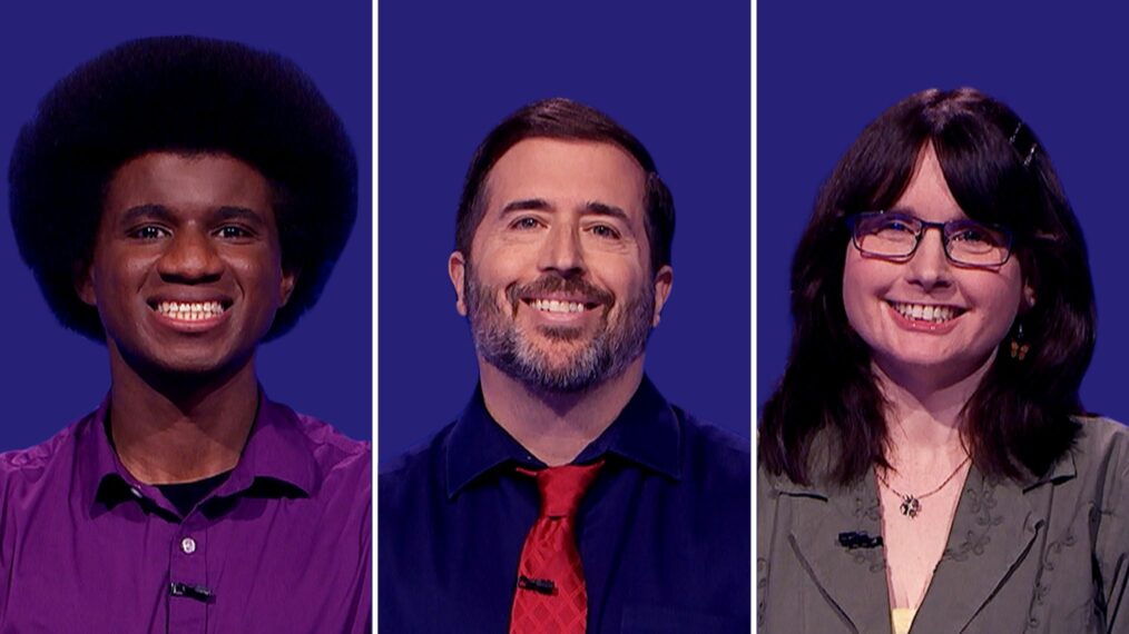 Leonard Cooper, Jason Zuffranieri, and Larissa Kelly for 'Jeopardy!'s Invitational Tournament