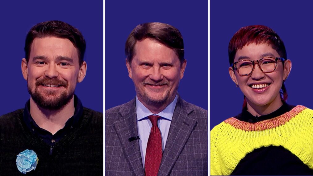 Sam Kavanaugh, Chuck Forrest, and Monica Thieu from 'Jeopardy!'s invitational tournament