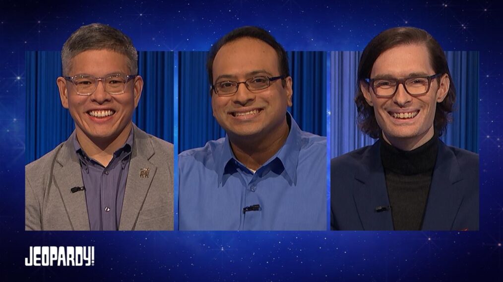 Ben Chan, Yogesh Raut, and Troy Meyer for 'Jeopardy!' 