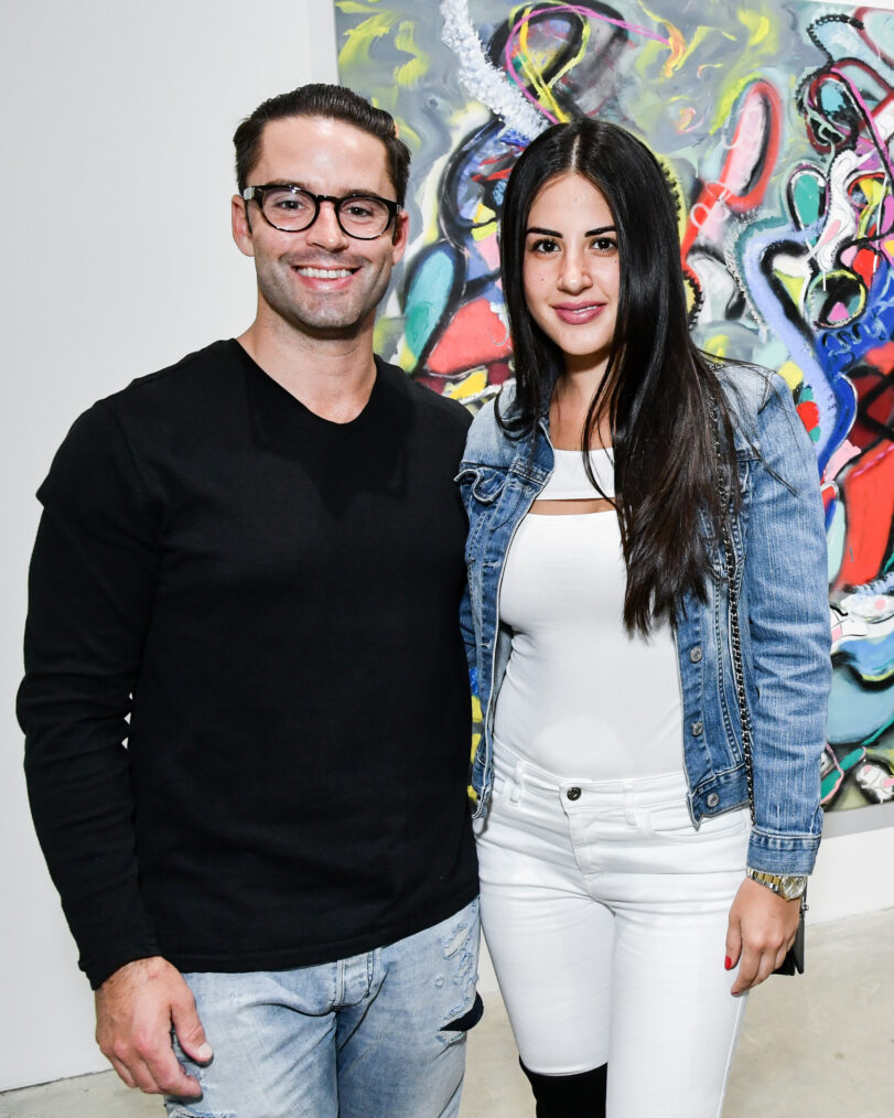 Jesse Lally and Michelle Saniei Lally at Alexander Yulish: Out of Order Celebration in Los Angeles