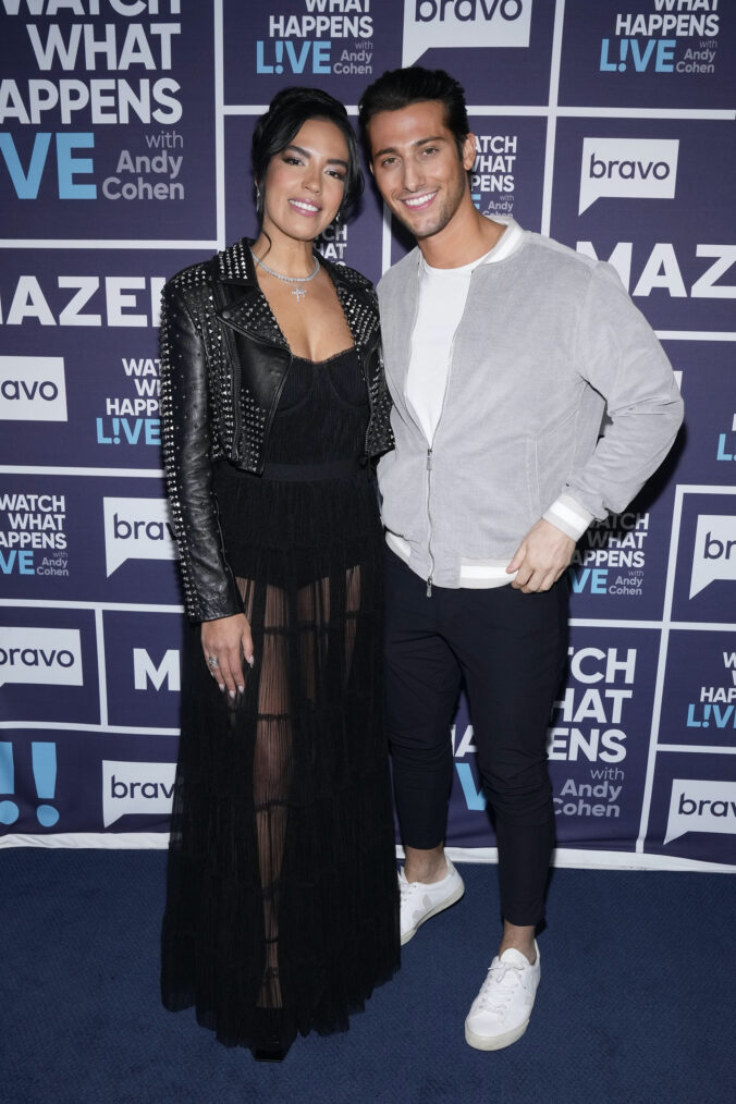 Danielle Olivera and Joe Bradley at 'Watch What Happens Live'