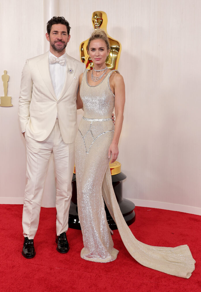 John Krasinski and Emily Blunt attend the 96th Annual Academy Awards