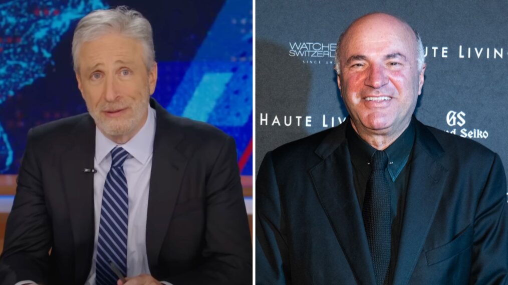 Jon Stewart and Kevin O'Leary