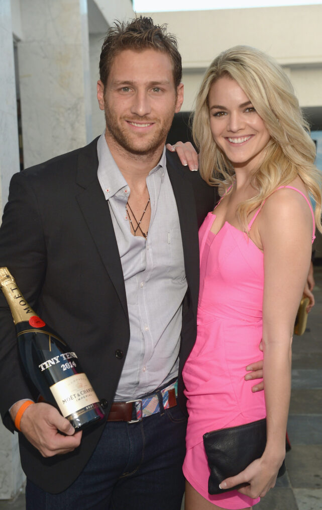 Juan Pablo and Nikki Ferrell attend the Moet & Chandon 