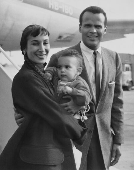 Julie and Harry Belafonte with son