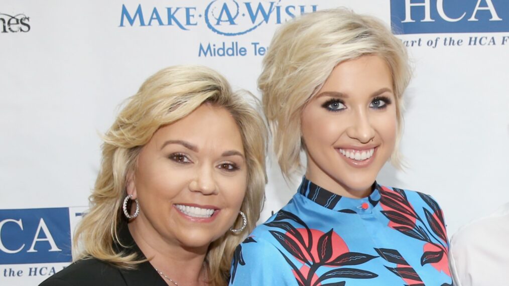 Julie and Savannah Chrisley on red carpet