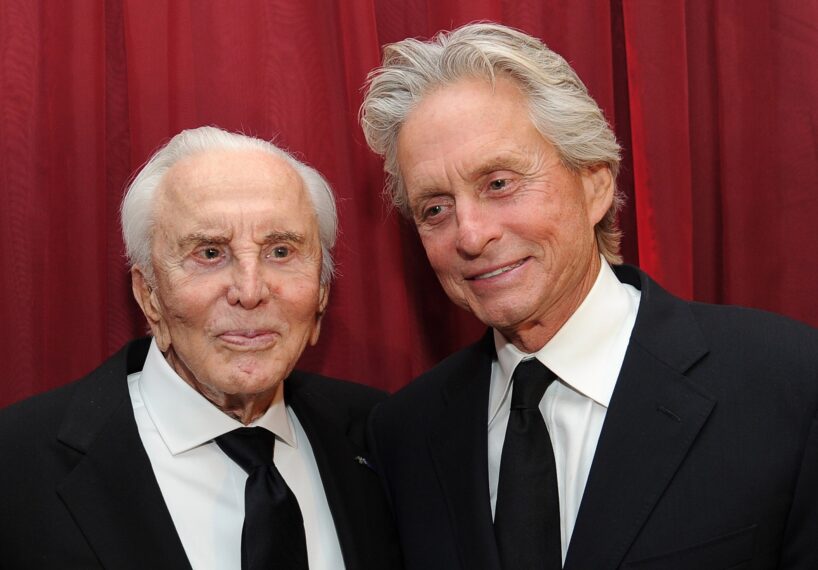 Kirk and Michael Douglas in 2011