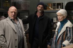 Dean Norris as Randall Stabler, Christopher Meloni as Det. Elliot Stabler, Ellen Burstyn as Bernadette Stabler — 'Law & Order: Organized Crime' Season 4 Episode 8