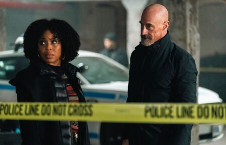 Danielle Moné Truitt as Sgt. Ayanna Bell, Christopher Meloni as Det. Elliot Stabler — 'Law & Order: Organized Crime' - Season 4, Episode 2