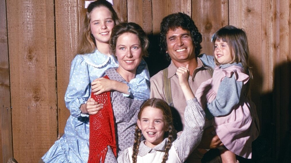 Melissa Sue Anderson, Karen Grassle, Melissa Gilbert, and Michael Landon in 'Little House on the Prairie'