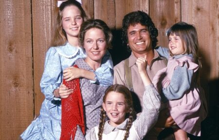 Melissa Sue Anderson, Karen Grassle, Melissa Gilbert, and Michael Landon in 'Little House on the Prairie'