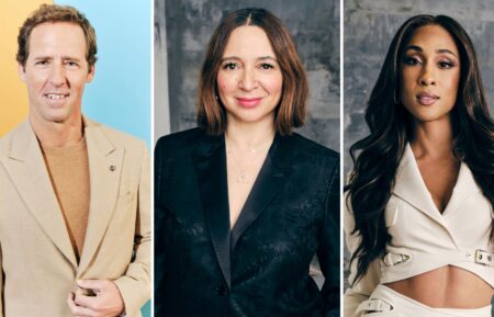 Nat Faxon, Maya Rudolph, and Michaela Jae Rodriguez for 'Loot' at TCA