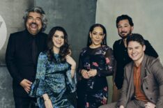 'Lopez vs Lopez' stars George Lopez, Mayan Lopez, Selenis Leyva, Al Madrigal, and Matt Shively for TV Insider at TCA
