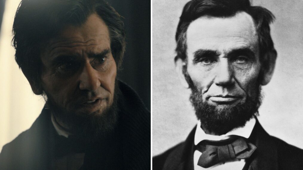 Hamish Linklater as Abraham Lincoln in 'Manhunt', Abraham Lincoln