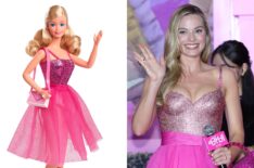 Margot Robbie as the 1985 Day to Night Barbie in Seoul
