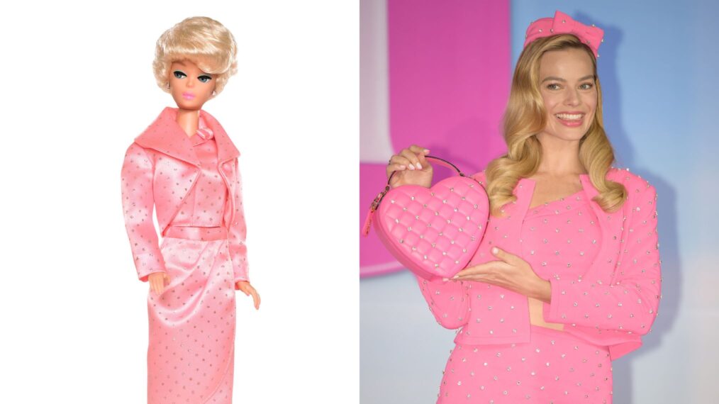 Margot Robbie as 1964 Sparkling Pink Barbie
