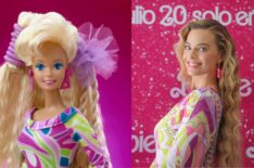 Margot Robbie as 1992 Totally Hair Barbie