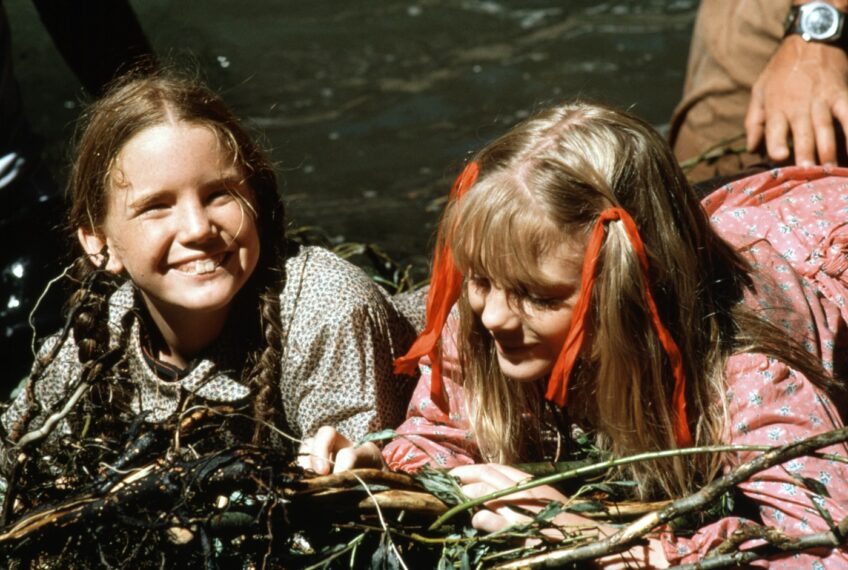 Melissa Gilbert and Alison Arngrim in Little House