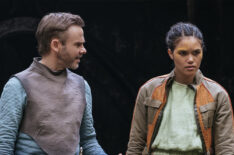 Dominic Monaghan as Paul Serno and Emma McDonald as Bella Sway in 'Moonhaven'