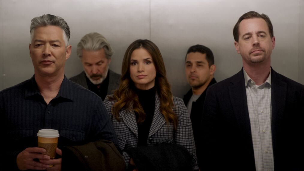 Russell Wong as Special Agent in Charge Feng Zhao, Gary Cole as Alden Parker, Katrina Law as Jessica Knight, Wilmer Valderrama as Nicholas “Nick” Torres, and Sean Murray as Timothy McGee — 'NCIS' Season 21 Episode 5