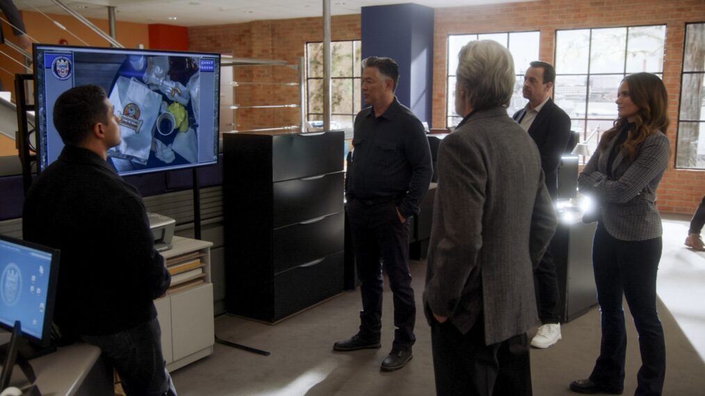 Wilmer Valderrama as Nicholas “Nick” Torres, Russell Wong as Special Agent in Charge Feng Zhao, Gary Cole as Alden Parker, Sean Murray as Timothy McGee, and Katrina Law as Jessica Knight — 'NCIS' Season 21 Episode 5