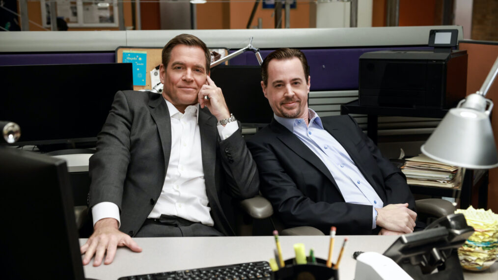 Michael Weatherly and Sean Murray behind the scenes of the 'NCIS' Ducky tribute episode