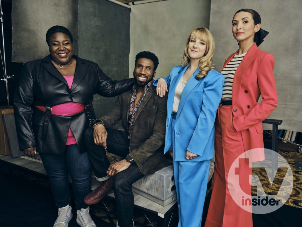 'Night Court' stars Lacretta, Nyambi Nyambi, Melissa Rauch, and India de Beaufort for TV Insider at TCA