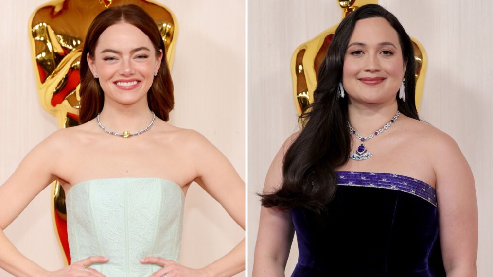 Emma Stone and Lily Gladstone for the 2024 Oscars