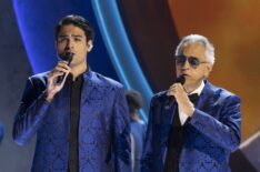 Matteo and Andrea Bocelli at the Oscars