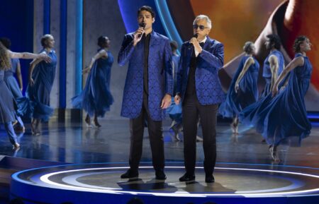 Matteo and Andrea Bocelli at the Oscars