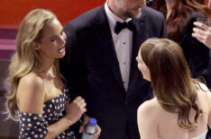 Jennifer Lawrence and Emma Stone in the audience during the 96th Annual Academy Awards at Dolby Theatre on March 10, 2024 in Hollywood, California.