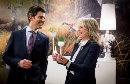 Adam Scott as Ben Wyatt and Amy Poehler as Leslie Knope in 'Parks and Recreation'