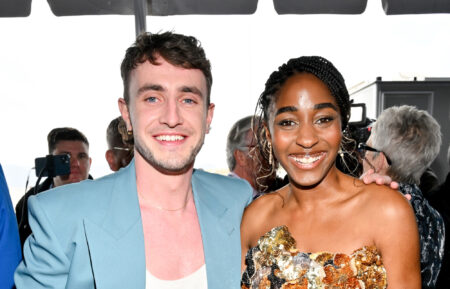 Paul Mescal and Ayo Edebiri at the 2023 Film Independent Spirit Awards.