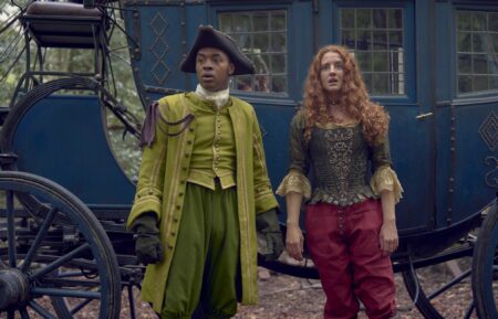 ÉnyÌ Okoronkwo as Rasselas and Louisa Harland as Nell Jackson in Disney's 'Renegade Nell'