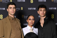 George Rexstrew, Kassius Nelson, and Jayden Revri attend the 2024 Vanity Fair EE BAFTA Rising Star Party