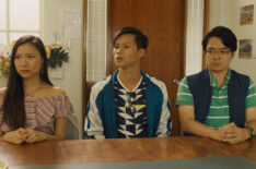 Shuang Hu, Hoa Xuande, Keith Brockett in Ronny Chieng: International Student