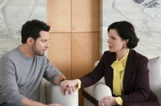 Skylar Astin as Todd Wright and Marcia Gay Harden as Margaret Wright — 'So Help Me Todd' Season 2 Episode 4