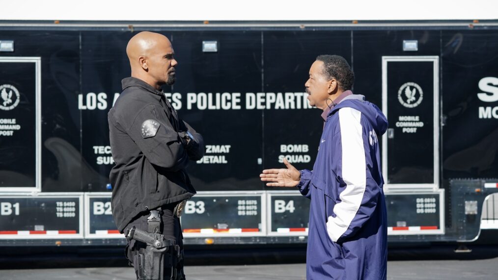 Shemar Moore as Daniel 'Hondo' Harrelson and Obba Babatundéé as Daniel Harrelson — 'S.W.A.T.' Season 7 Episode 4