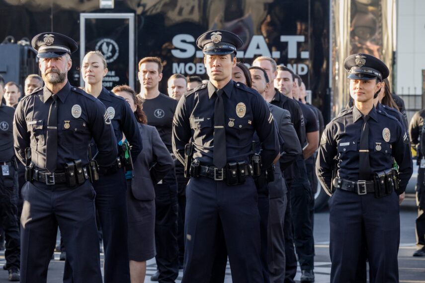 Jay Harrington as David 'Deacon' Kay, David Lim as Victor Tan — 'S.W.A.T.' Season 7 Episode 7