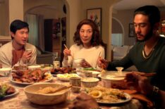 Sam Song Li, Michelle Yeoh, and Justin Chien in 'The Brothers Sun'