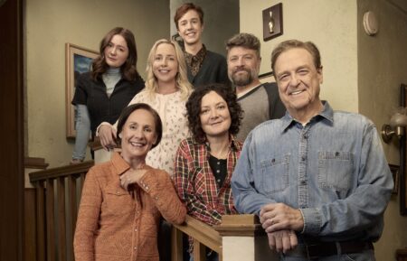 Emma Kenney, Lecy Goranson, Ames McNamara, Jay R. Ferguson, Laurie Metcalf, Sara Gilbert, and John Goodman for 'The Conners'