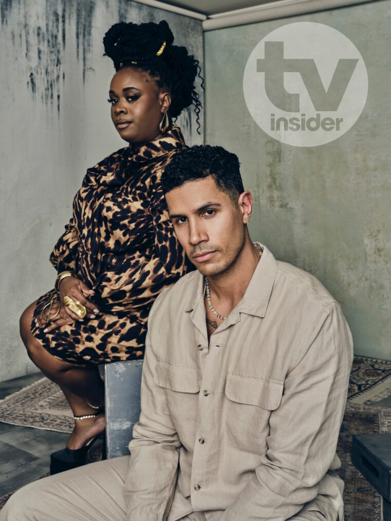 Bria Henderson and Chuku Modu of 'The Good Doctor' in TV Insider/TV Guide Magazine's TCA Winter Press Tour 2024 photo studio