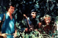 James Naughton, Roddy McDowall, and Ron Harper for 'The Planet of the Apes'