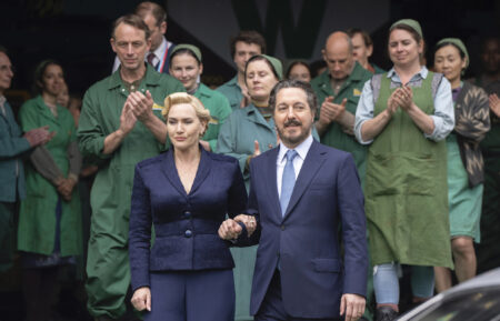 Kate Winslet and Guillaume Gallienne in 'The Regime' on HBO